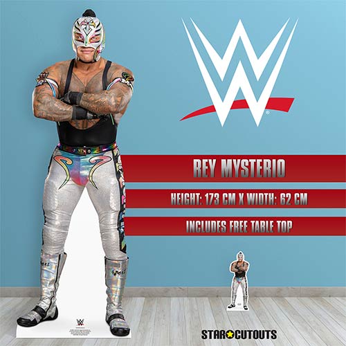 Rey Mysterio Silver WWE Lifesize Cardboard Cutout 173cm Product Gallery Image