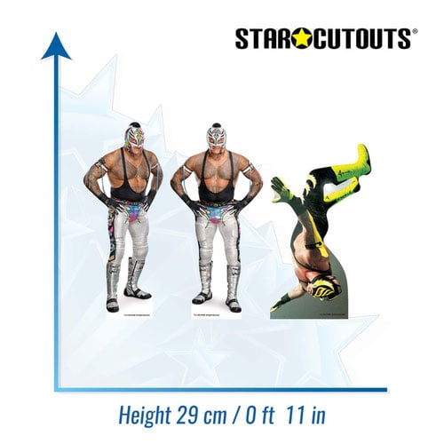 Rey Mysterio WWE Table Top Cardboard Cutouts - Pack of 3 Product Gallery Image