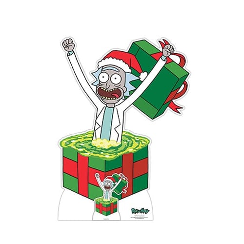 Rick Christmas Surprise Rick And Morty Lifesize Cardboard Cutout 127cm Product Gallery Image