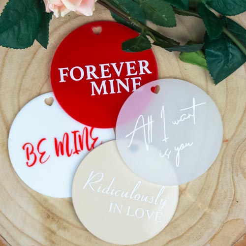 Ridiculously In Love Valentine's Acrylic Gift Tag Product Gallery Image