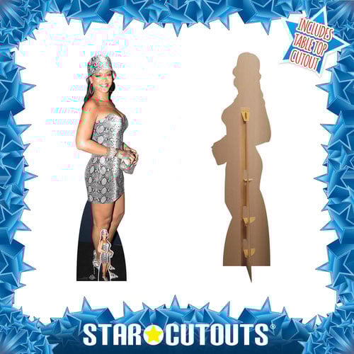 Rihanna Silver Lifesize Cardboard Cutout 174cm Product Gallery Image