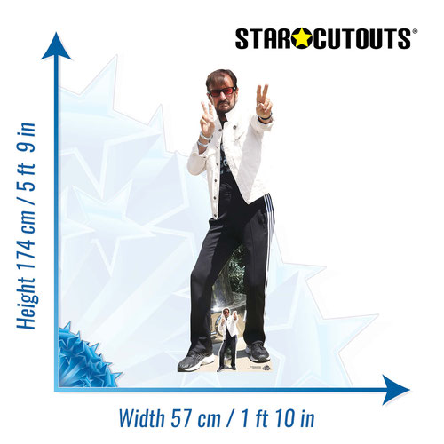 Ringo Starr Peace Lifesize Cardboard Cutout 174cm Product Gallery Image