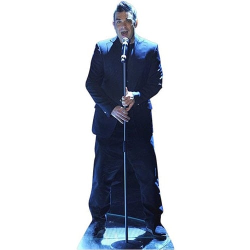 Robbie Williams Singing Lifesize Cardboard Cutout - 184cm Product Gallery Image