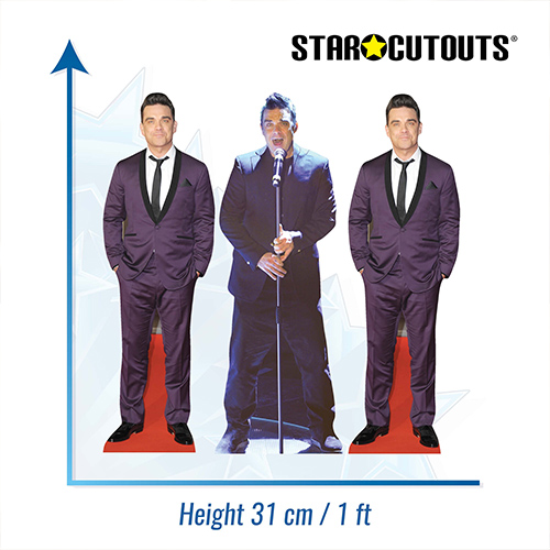 Robbie Williams Table Top Cardboard Cutouts - Pack of 3 Product Gallery Image
