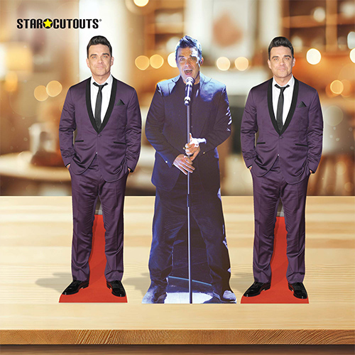 Robbie Williams Table Top Cardboard Cutouts - Pack of 3 Product Gallery Image