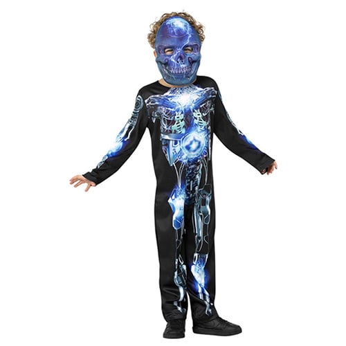 Robotic Skeleton Fancy Dress Costume Kids Unisex Small - Age 4-6 Product Gallery Image