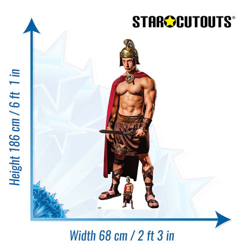 Roman Gladiator Lifesize Cardboard Cutout 186cm Product Gallery Image