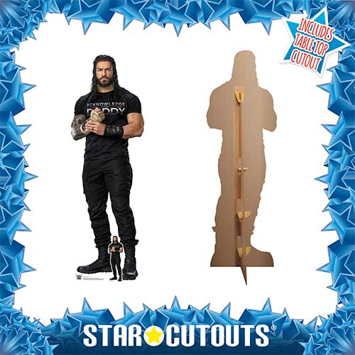 Roman Reigns Black Outfit WWE Lifesize Cardboard Cutout 192cm Product Gallery Image