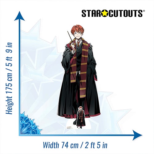 Ron Weasley Anime Style Harry Potter Lifesize Cardboard Cutout 175cm Product Gallery Image