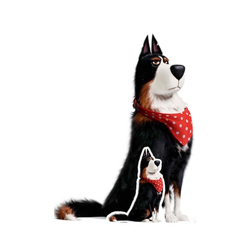 Rooster Sheepdog Secret Life of Pets Child Sized Cardboard Cutout 127cm Product Gallery Image