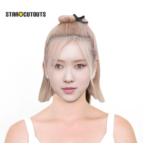 Rose Black Pink K-Pop Cardboard Face Mask Product Gallery Image