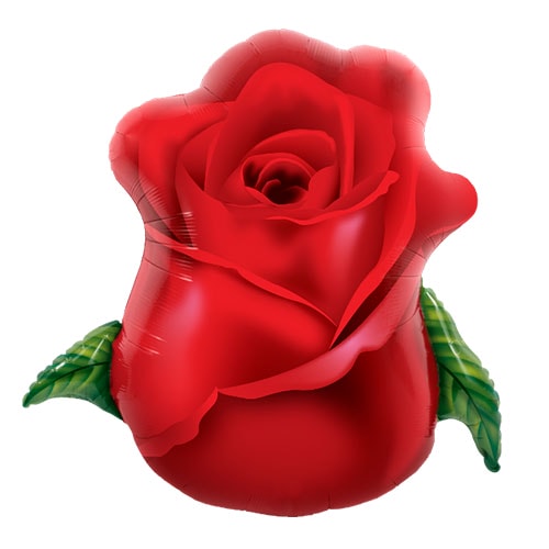 Rose Bud Helium Foil Giant Qualatex Balloon 84cm / 33 in Product Image