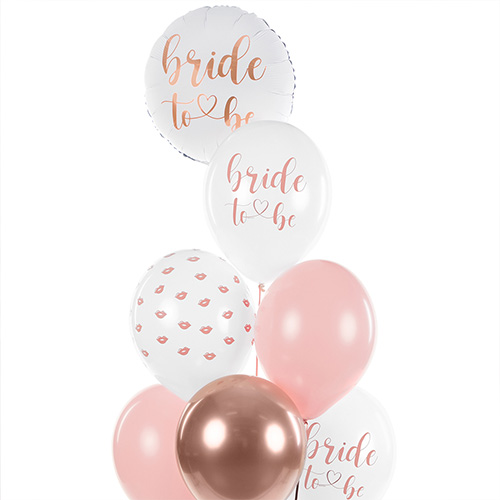 Rose Gold Bride to Be White Helium Foil Balloon 45cm / 18 in Product Gallery Image