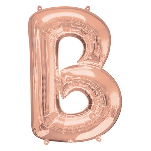 Rose Gold Letter B Helium Foil Giant Balloon 86cm / 34 in Product Image