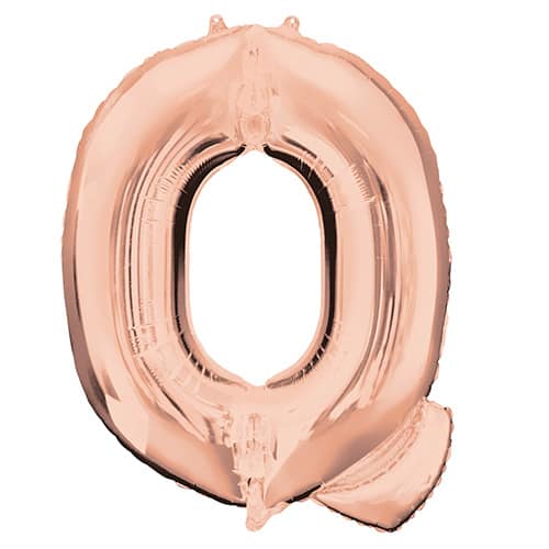 Rose Gold Letter Q Helium Foil Giant Balloon 81cm / 32 in Product Image