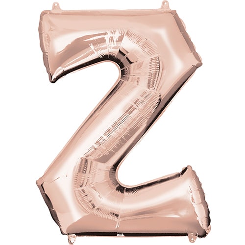 Rose Gold Letter Z Air Fill Foil Balloon 40cm / 16 in Product Image