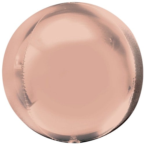 Rose Gold Orbz Foil Helium Balloon 38cm / 15 in Product Gallery Image