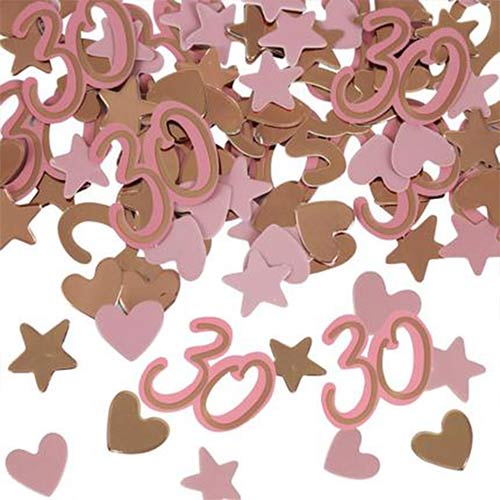 Rose Gold Pink 30th Birthday Assorted Table Confetti 25g Product Image