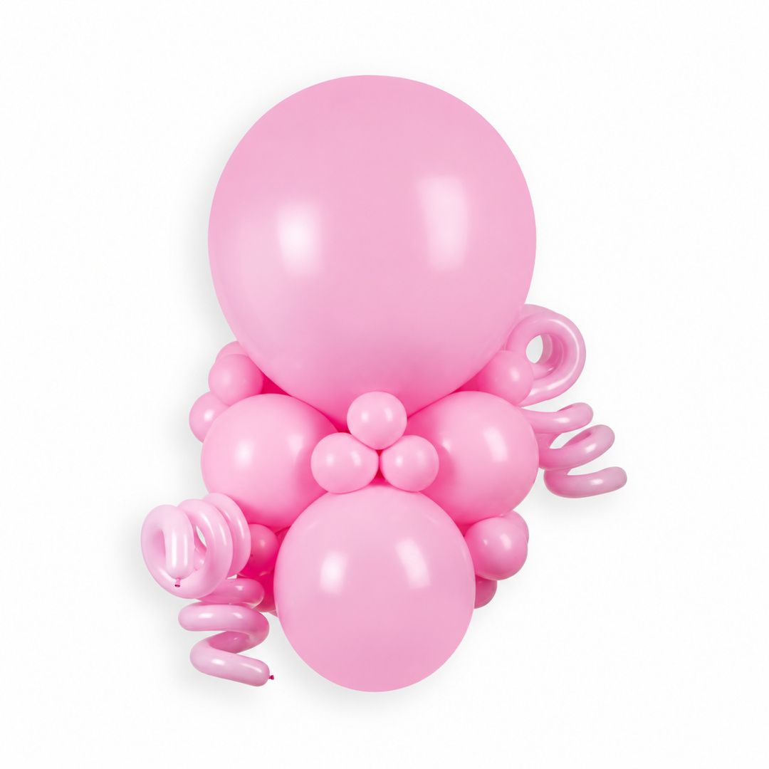 Rose Pink Jumbo Latex Balloon 79cm / 31 in - Single View 3