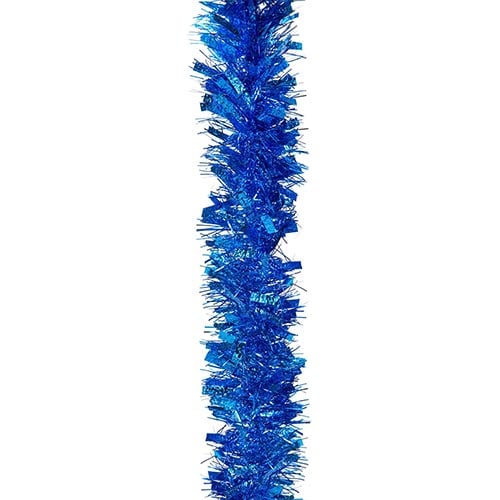 Royal Blue Deluxe Christmas Tinsel 1.8m Product Gallery Image