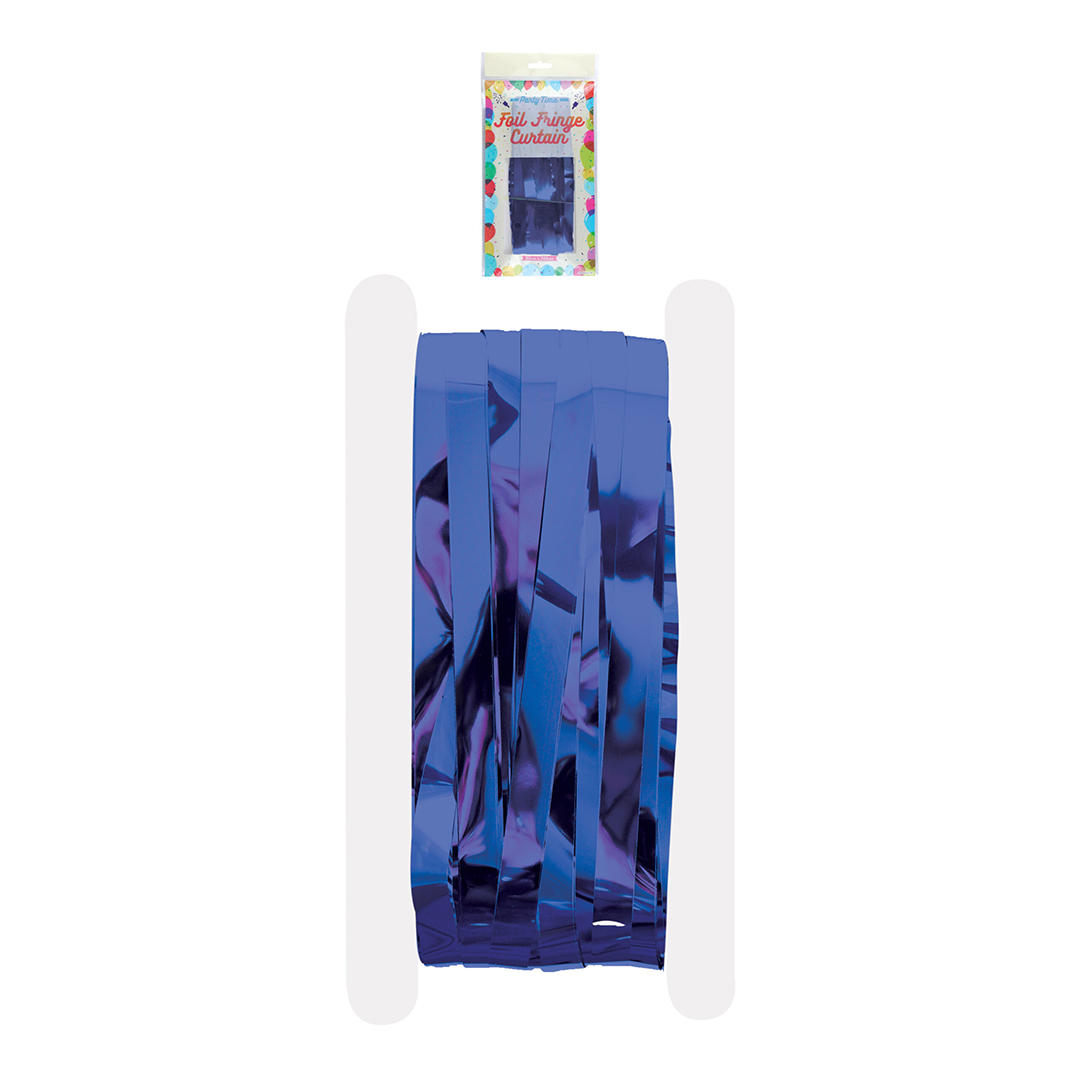 Royal Blue Foil Door Curtain Backdrop 92cm x 244cm Product Gallery Image