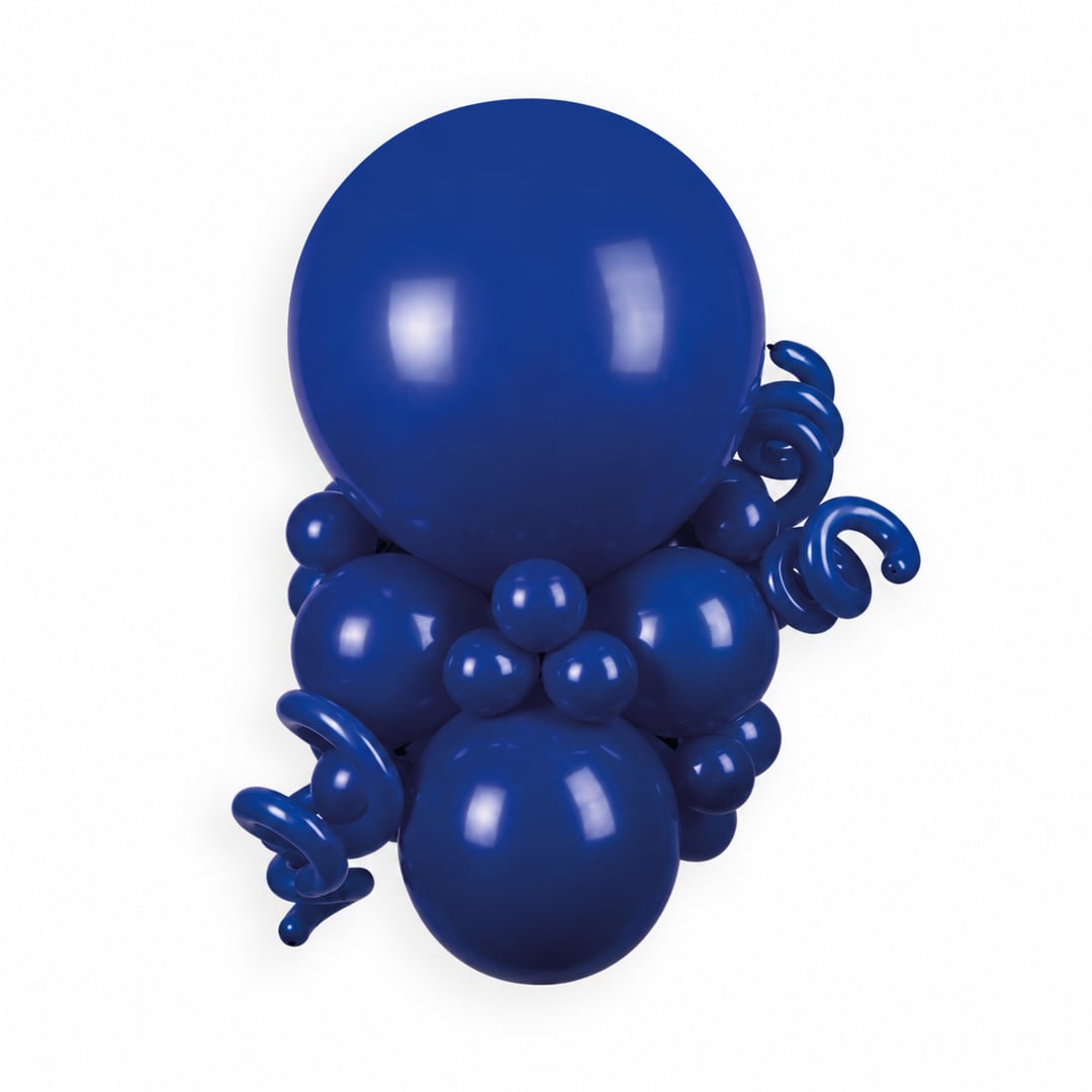 Royal Blue Jumbo Latex Balloon 79cm / 31 in - Single View 3
