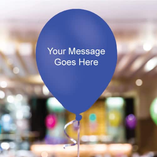 Royal-Blue Personalised 11 Inch Latex - 35 Balloons