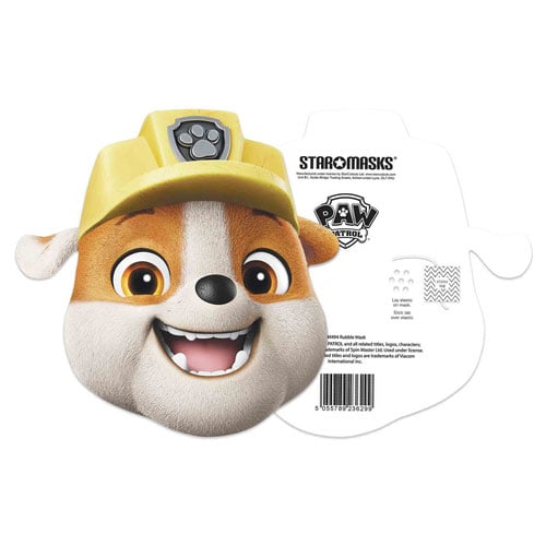 Rubble Paw Patrol Cardboard Face Mask Product Gallery Image