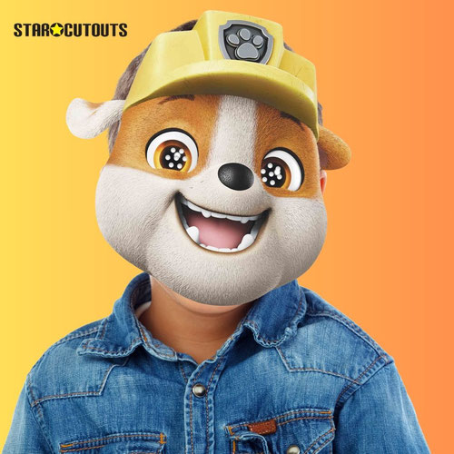 Rubble Paw Patrol Cardboard Face Mask Product Gallery Image