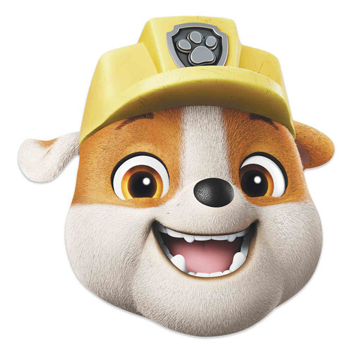 Rubble Paw Patrol Cardboard Face Mask Product Gallery Image