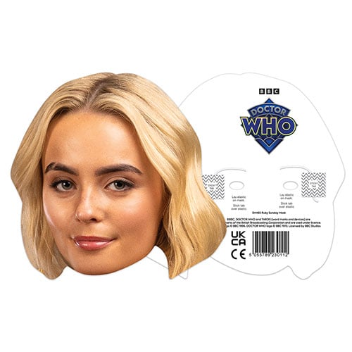 Ruby Sunday Doctor Who Millie Gibson Cardboard Face Mask Product Gallery Image