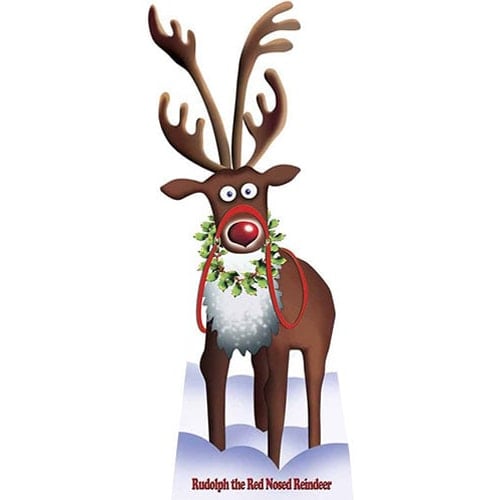 Rudolph The Red Nosed Reindeer Christmas Lifesize Cardboard Cutout 183cm Product Gallery Image