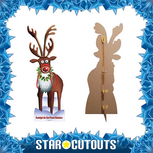 Rudolph The Red Nosed Reindeer Christmas Lifesize Cardboard Cutout 183cm Product Gallery Image