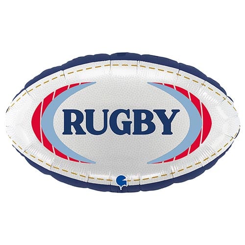 Rugby Ball Foil Helium Balloon 51cm / 20 in Product Gallery Image