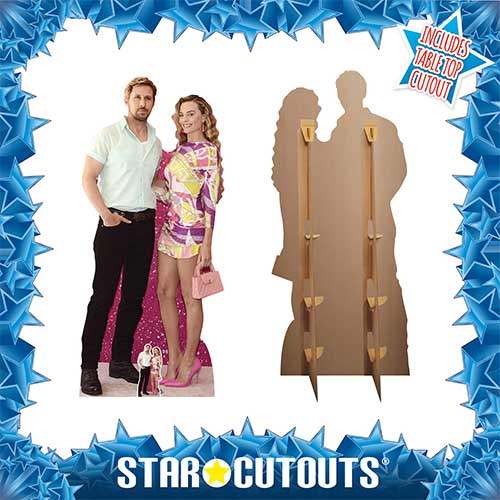 Ryan Gosling and Margot Robbie Barbie Premiere Lifesize Cardboard Cutout 185cm Product Gallery Image