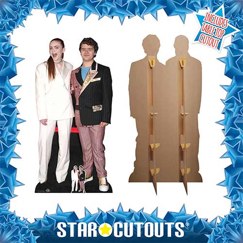 Sadie Sink and Gaten Matarazzo Lifesize Cardboard Cutout 171cm Product Gallery Image