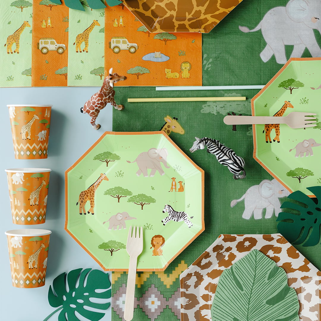 Safari Animal Paper Luncheon Napkins 2 Ply 33cm - Pack of 12 Product Gallery Image
