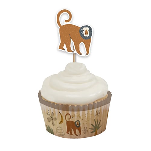 Safari Animals Paper Cupcake Cases - Pack of 60 Product Gallery Image