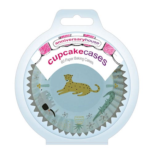 Safari Animals Paper Cupcake Cases - Pack of 60 Product Gallery Image