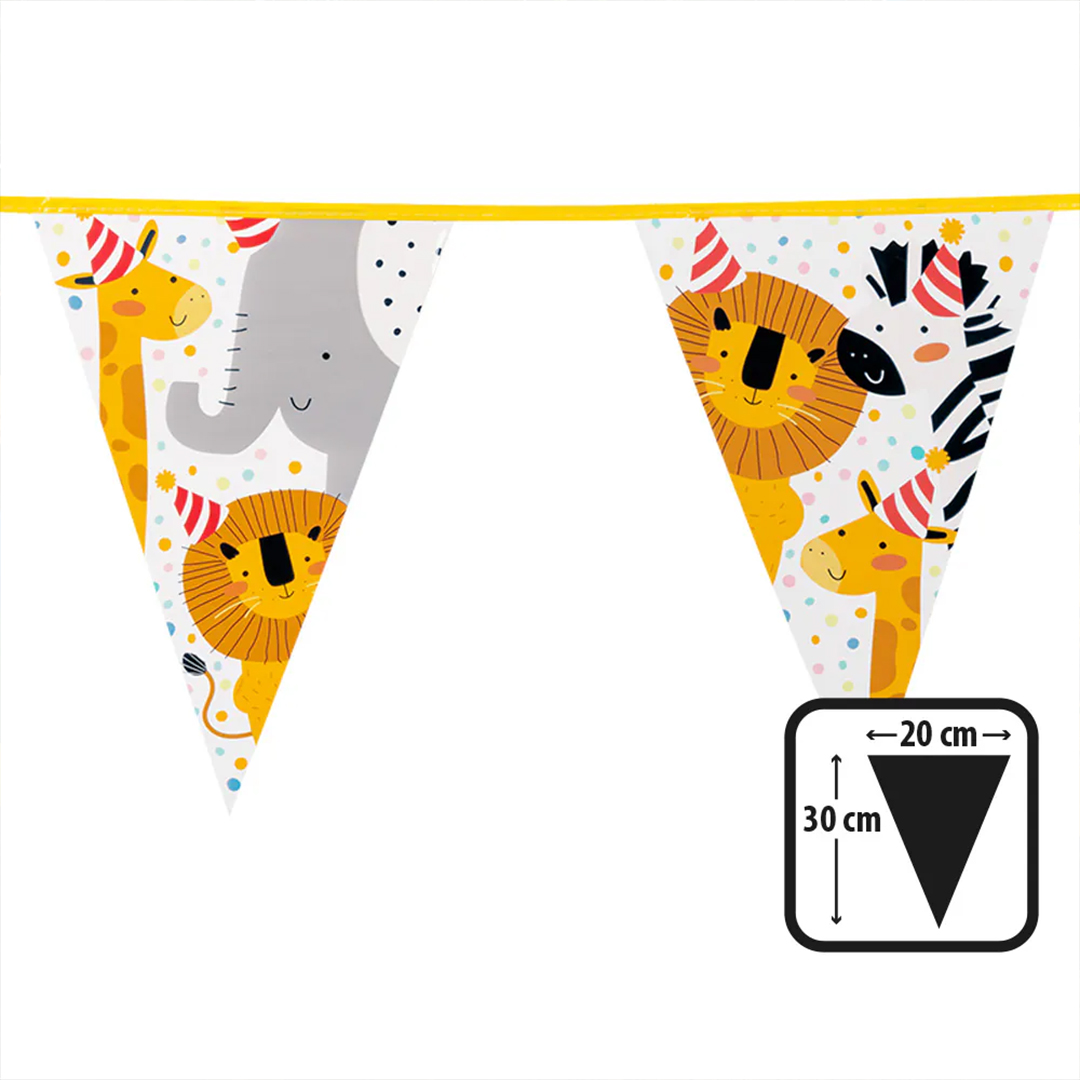 Safari Animals Plastic Pennant Bunting 6m View 5