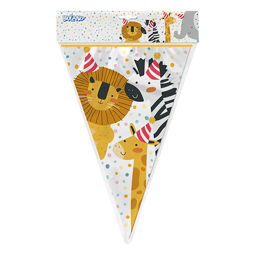 Safari Animals Plastic Pennant Bunting 6m Product Gallery Image