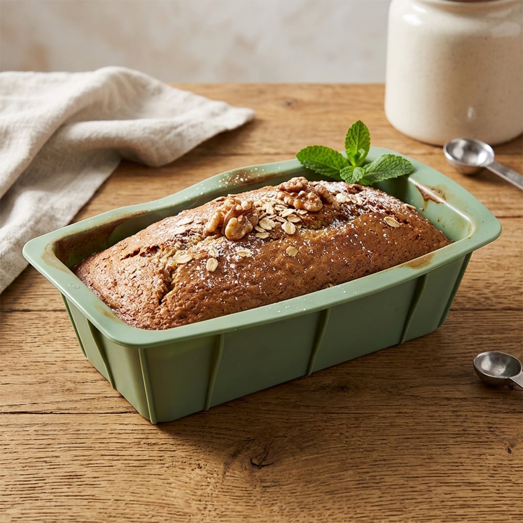 Sage Green Silicone Loaf Baking Tray 24cm x 14cm