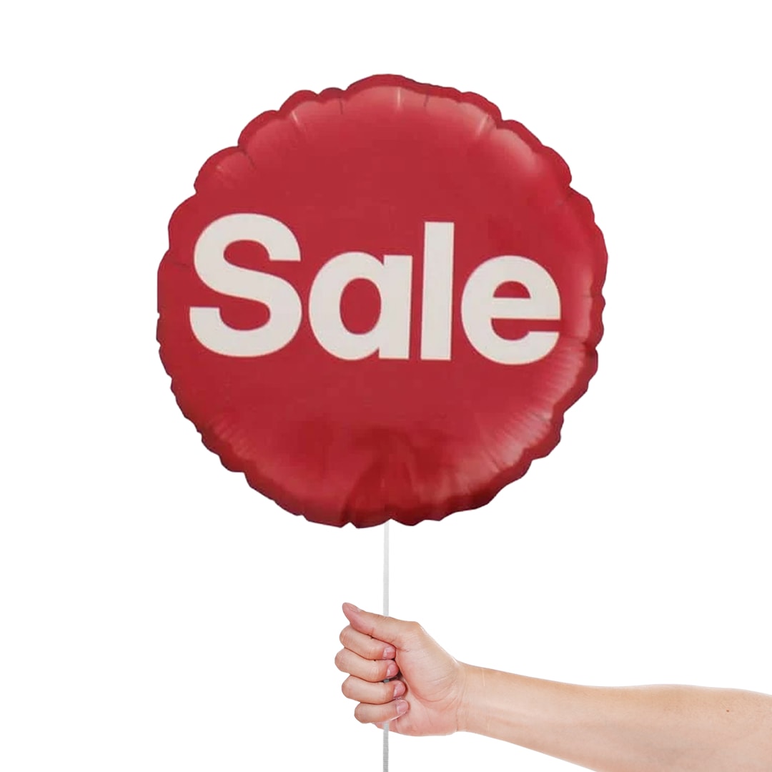 Sale Round Foil Helium Balloon 46cm / 18 in Product Gallery Image