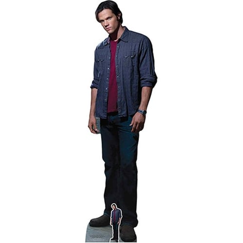 Sam Winchester Red Shirt Jared Padalecki Supernatural Lifesize Cardboard Cutout 195cm Product Gallery Image