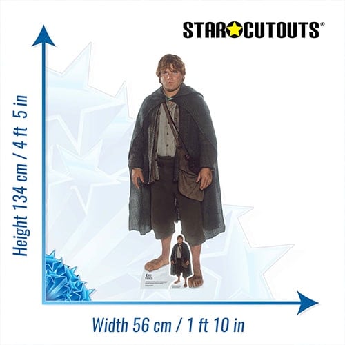 Samwise Gamgee Lord of the Rings Lifesize Cardboard Cutout 135cm Product Gallery Image