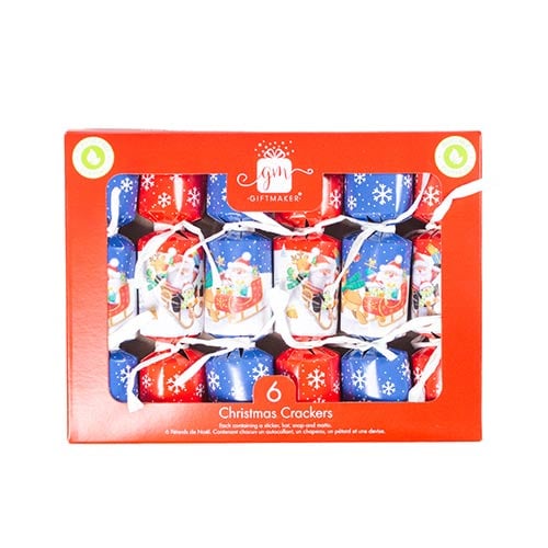 Santa & Friends Christmas Crackers 15cm / 6 in - Pack of 6 Product Gallery Image