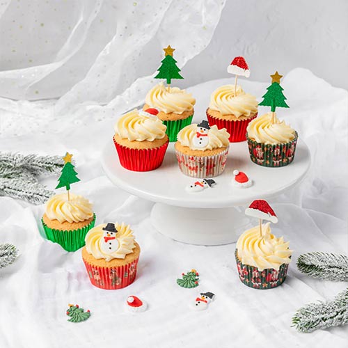 Santa and Friends Christmas Paper Cupcake Cases - Pack of 60 Product Gallery Image