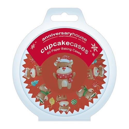 Santa and Friends Christmas Paper Cupcake Cases - Pack of 60 Product Gallery Image