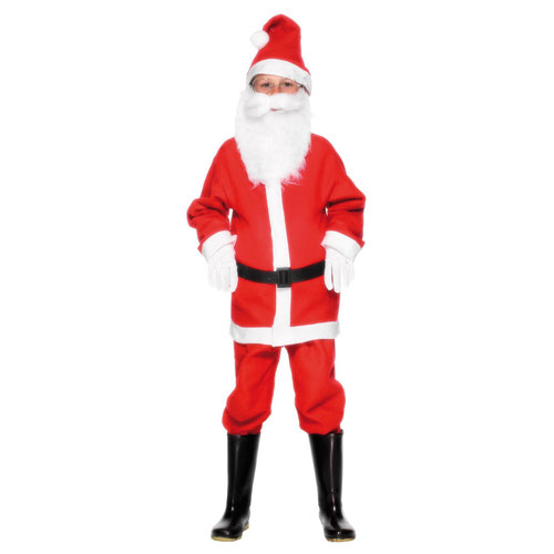 Santa Boy Christmas Fancy Dress Costume Kids Small - Age 4-6 Product Gallery Image