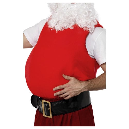 Santa Claus Belly Stuffer Christmas Fancy Dress Costume Accessory Unisex Adult One Size